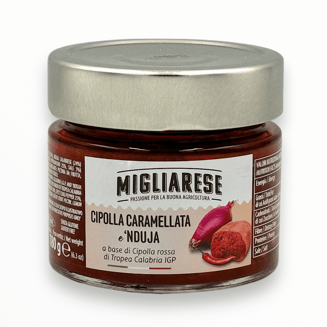 Karamellisierte Zwiebeln und 'Nduja