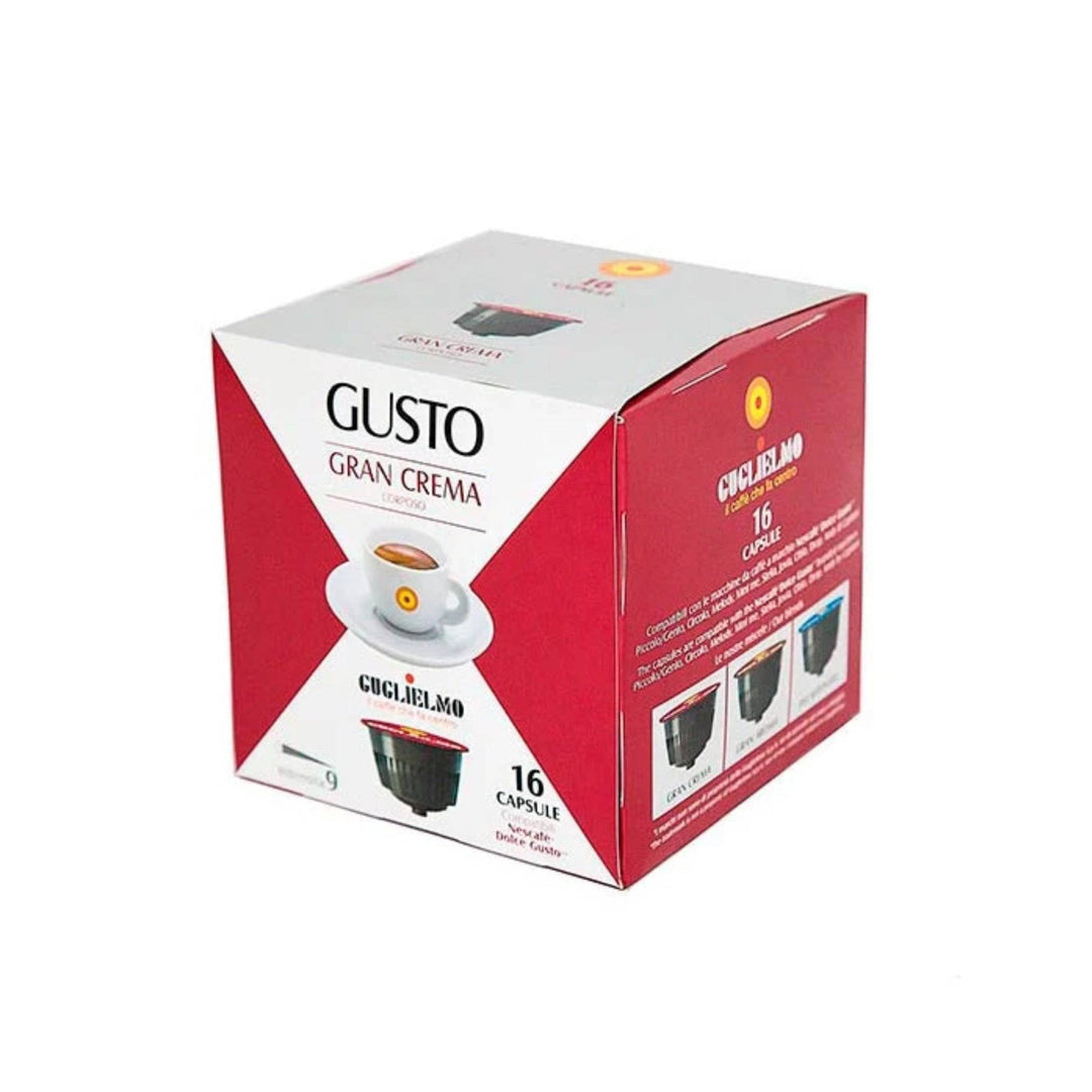 Capsule Caffè Guglielmo compatibles Nescafé Dolce Gusto Gran Crema